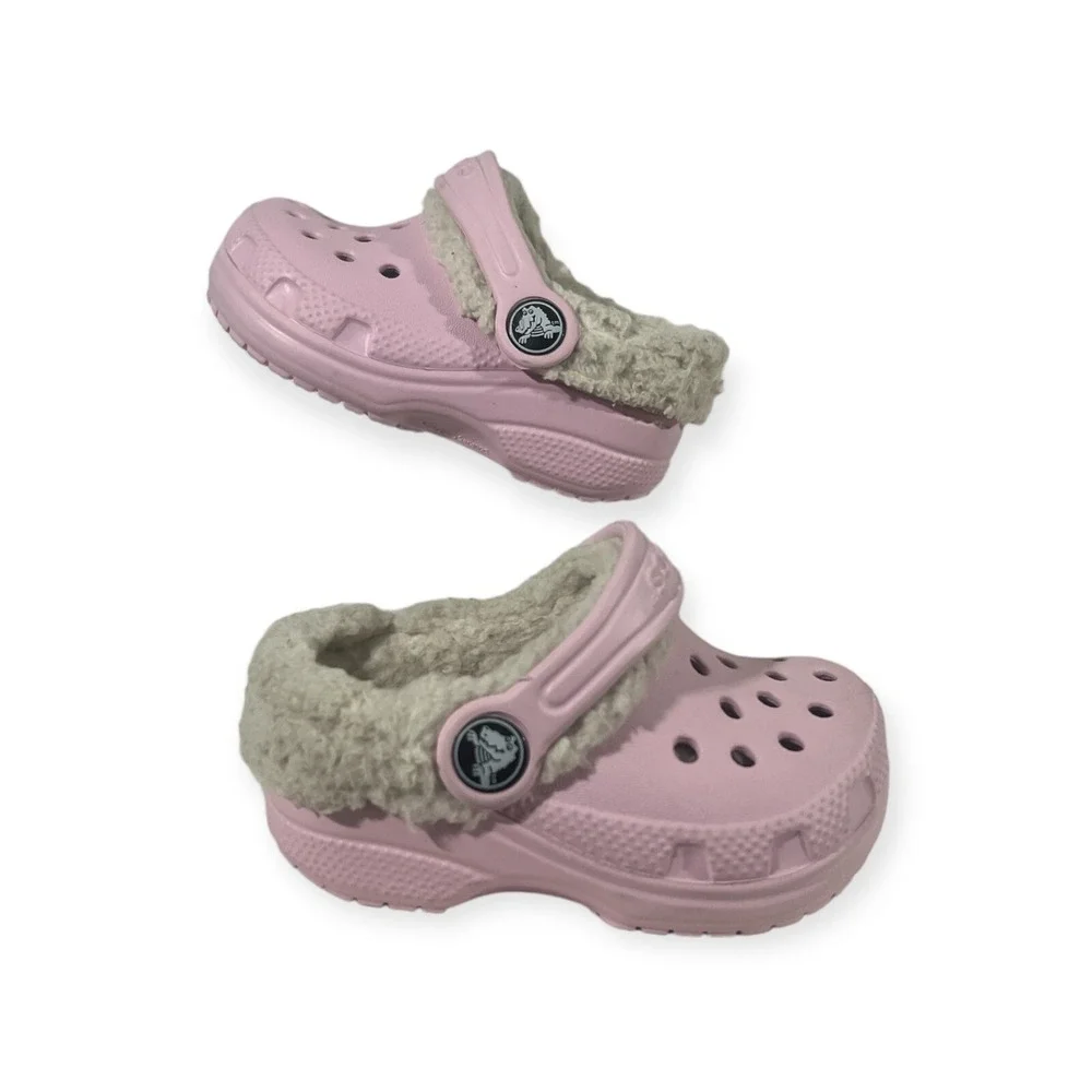 CROCS‎ Toddler Girls Light Pink Clog Waterproof Size 4/5 C